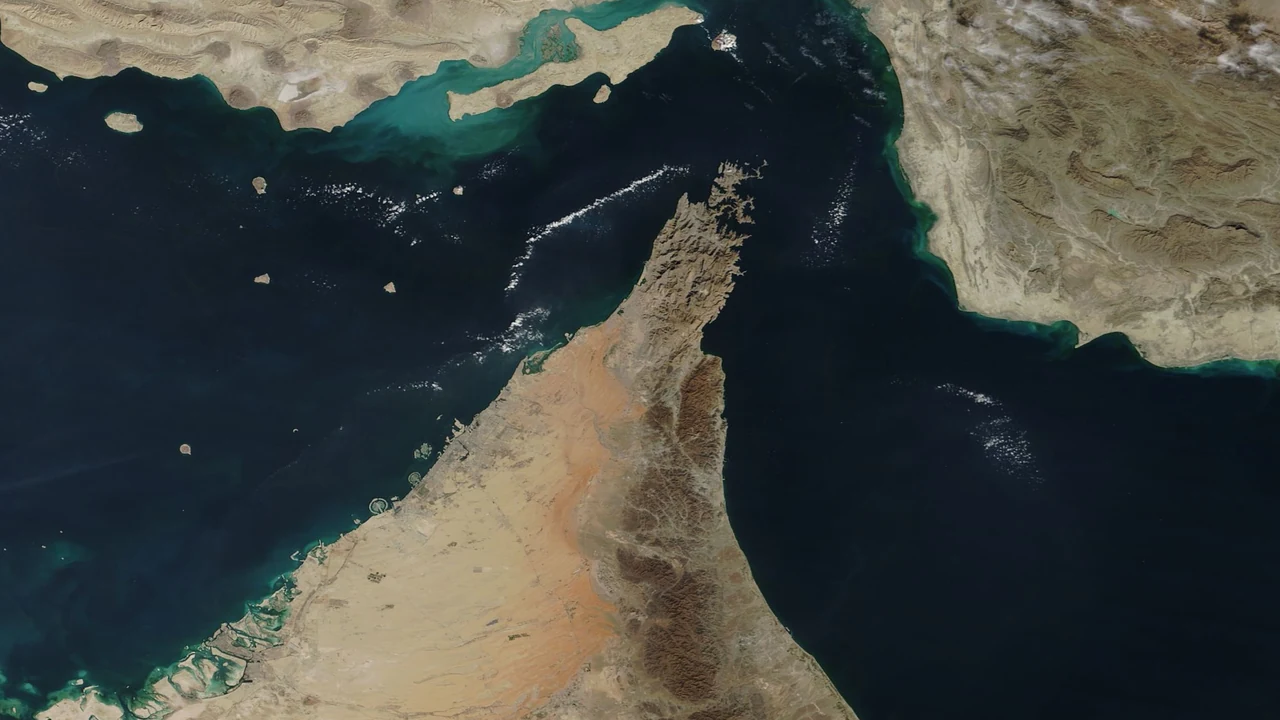 South Korean naval officer monitoring maritime traffic in the Strait of Hormuz
